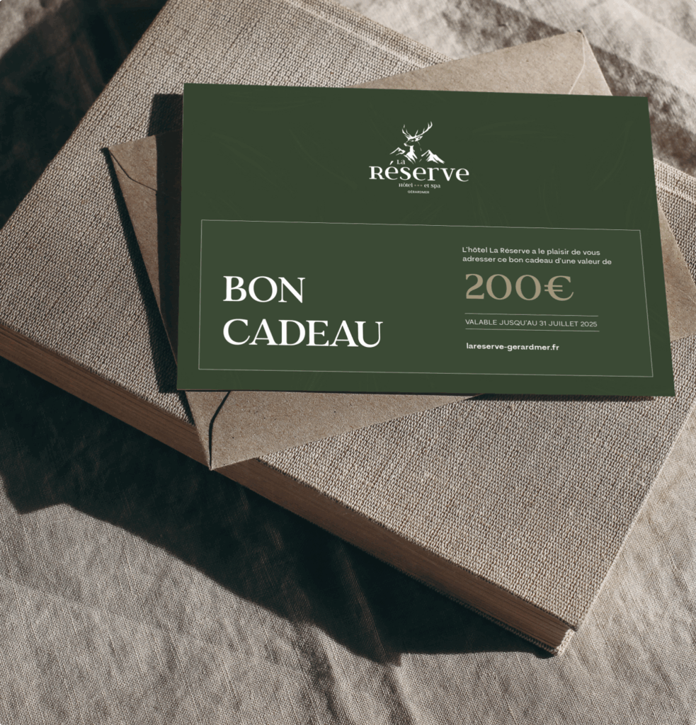 Bon cadeau La Réserve, idée cadeau pour un séjour à l'hôtel à Gérardmer
